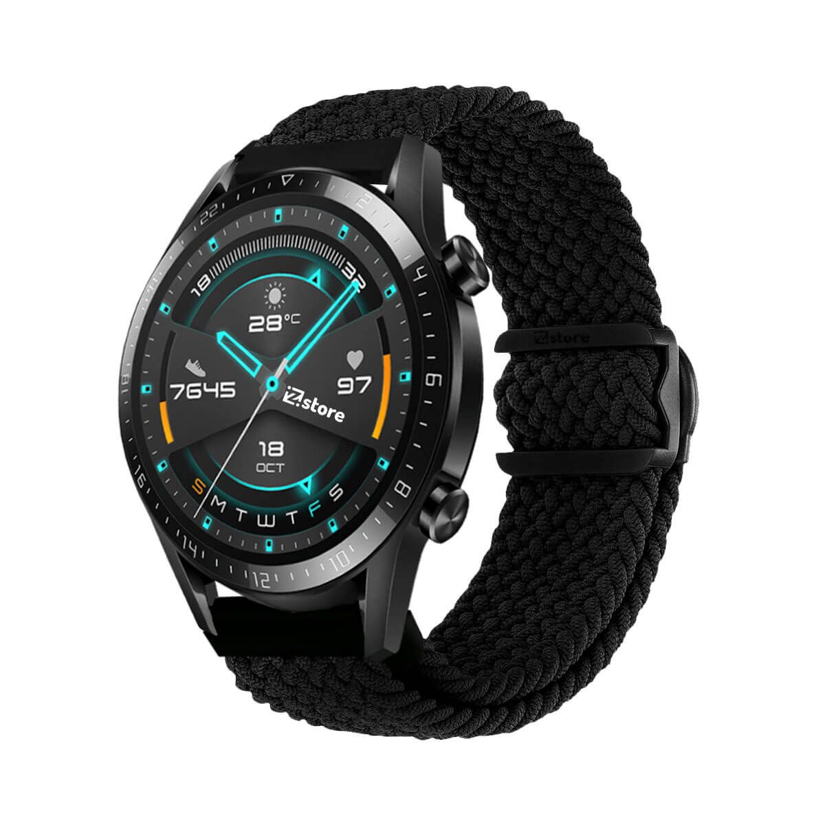 GENERICO - Correa de Nylon Para Huawei Watch GT2 Negro