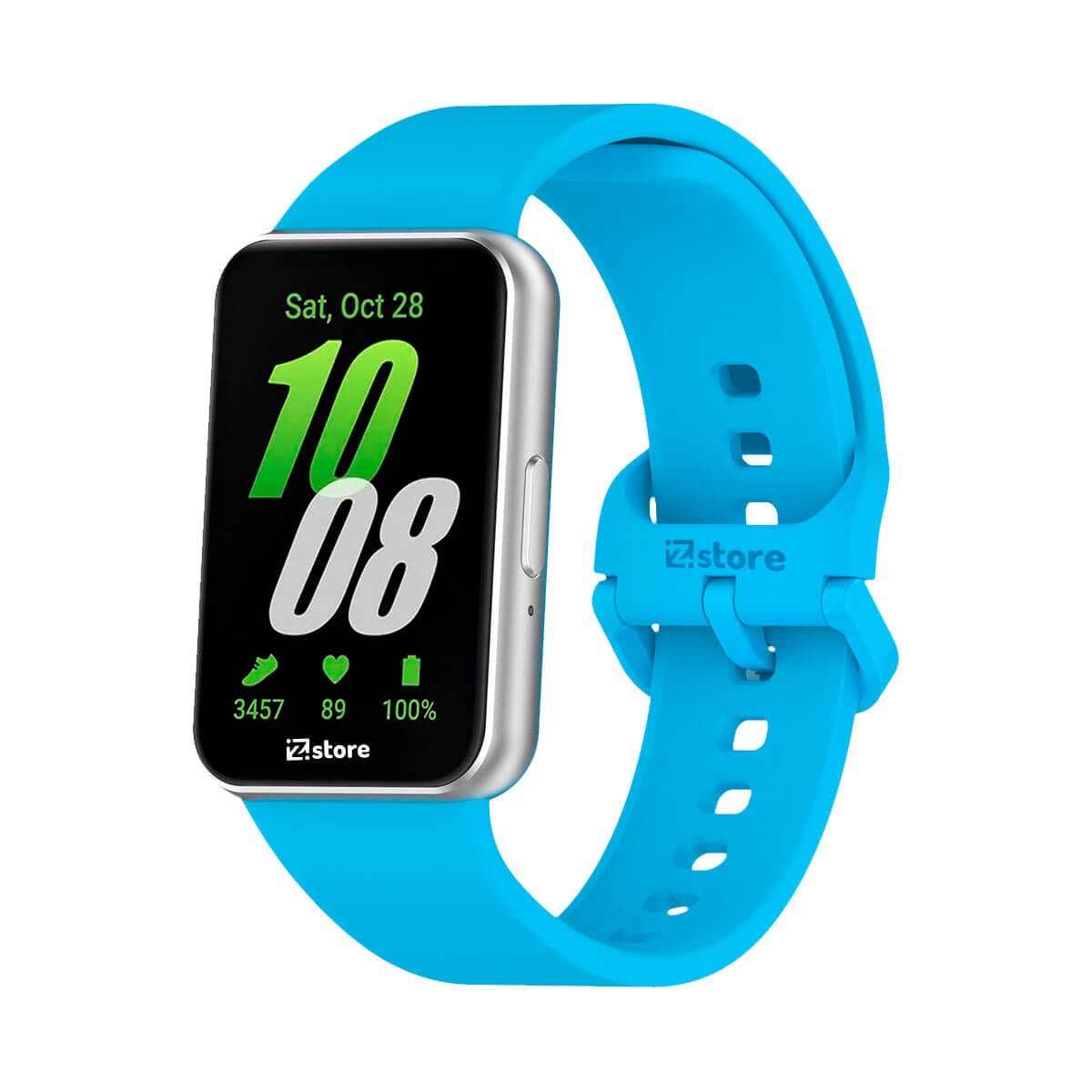 GENERICO - Correa Silicona Para Samsung Galaxy Fit 3  Celeste
