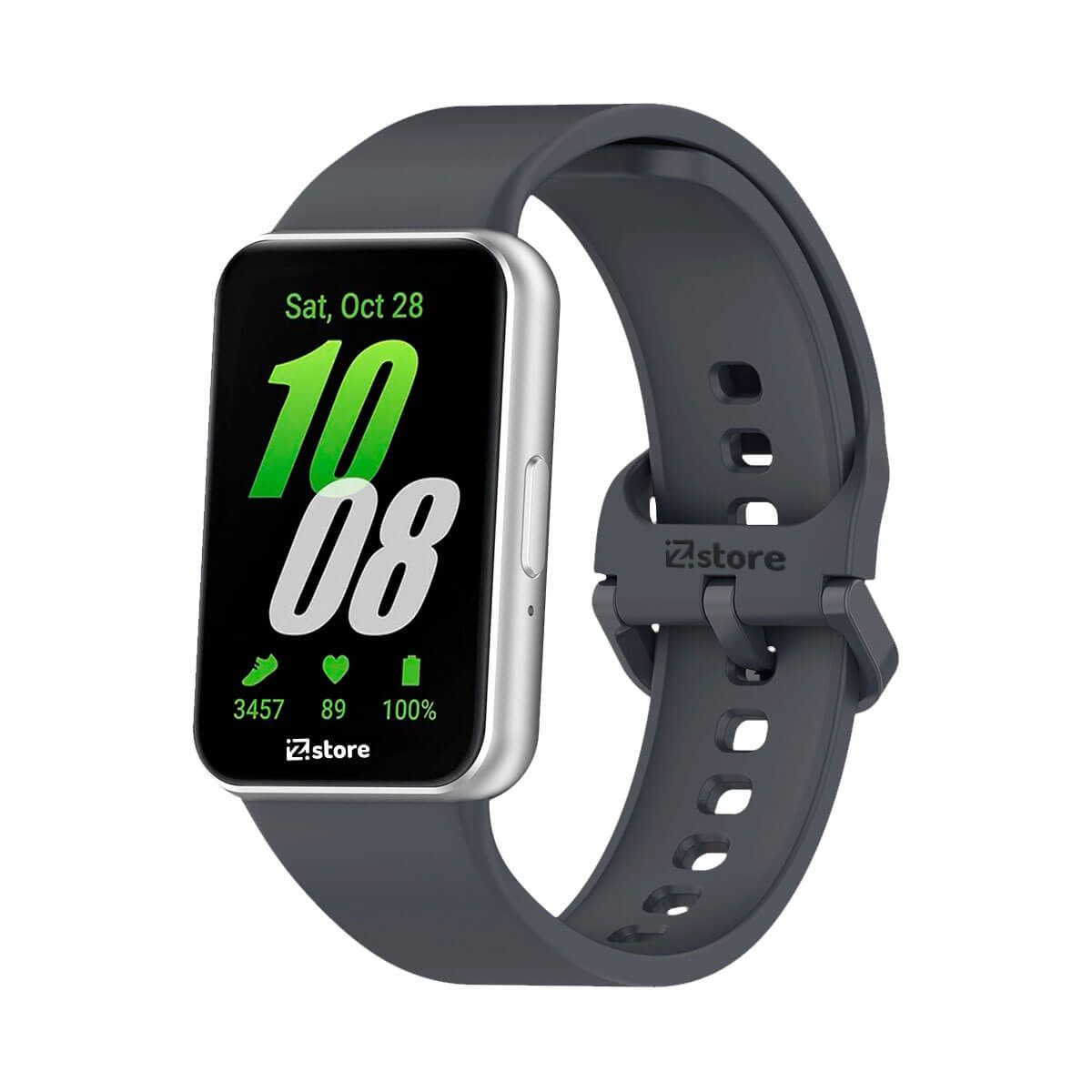 GENERICO - Correa Silicona Para Samsung Galaxy Fit 3  Gris Oscuro