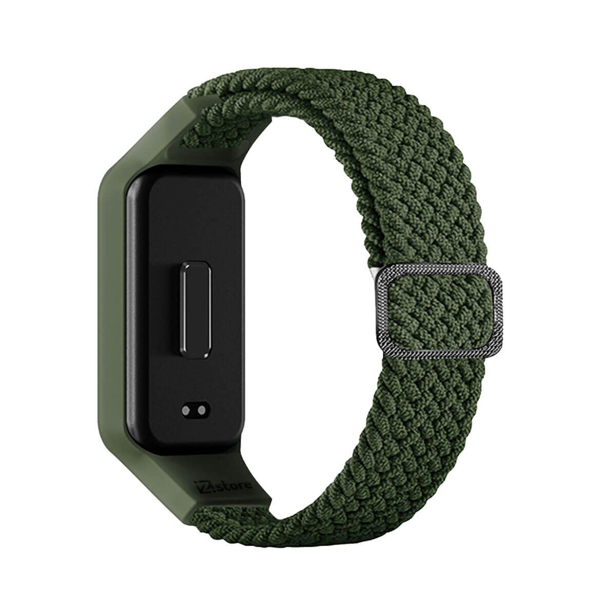 GENERICO - Correa de Nylon Para Xiaomi Mi Band 8 Active Verde Militar