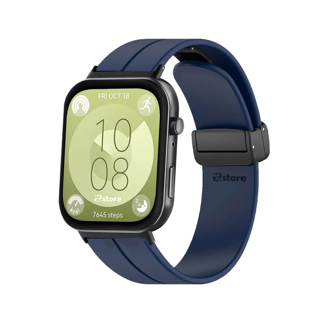 GENERICO - Correa Para Huawei Watch Fit 3 Broche Magnetico Azul Oscuro Black