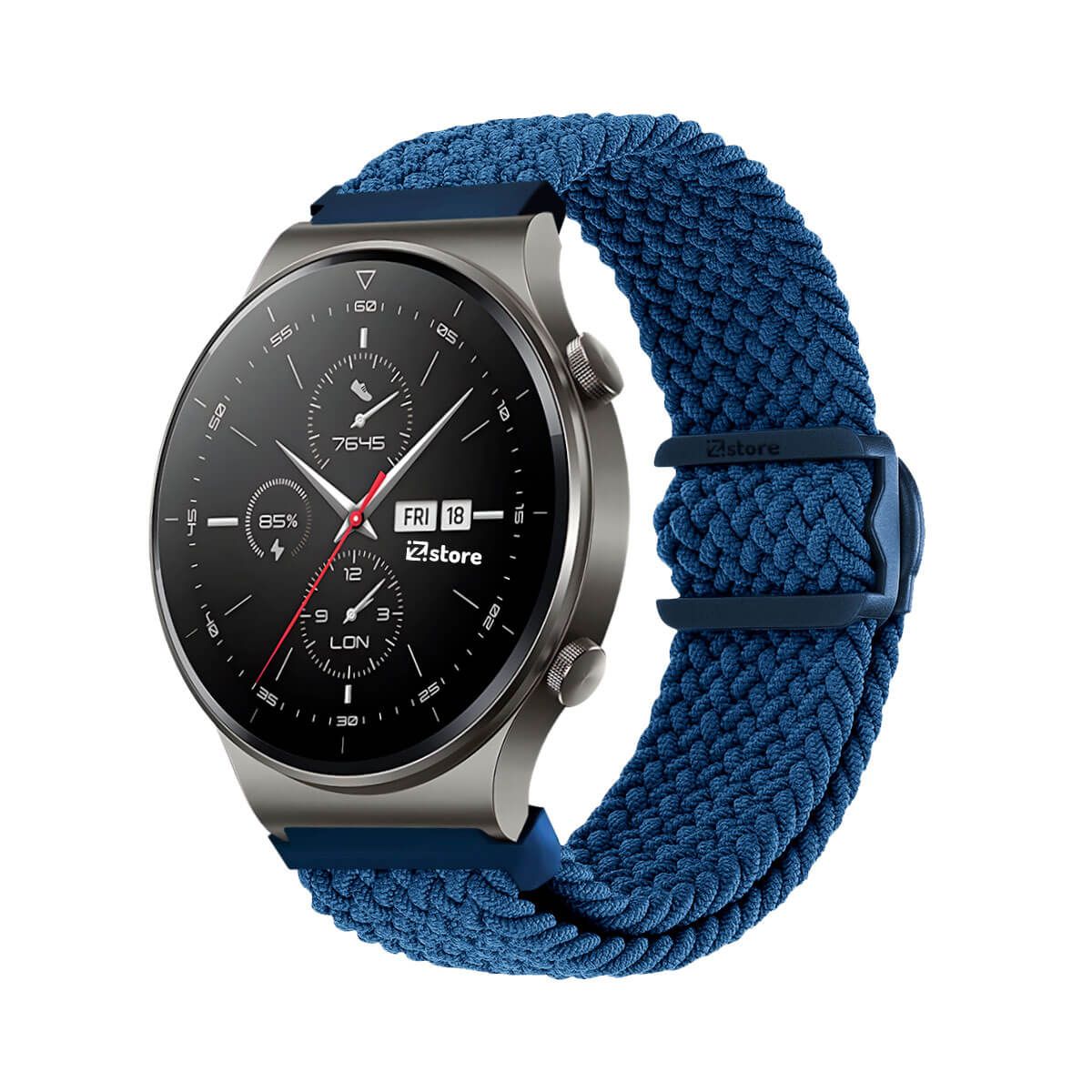 GENERICO - Correa de Nylon Para Huawei Watch GT2 Pro Azul Oscuro