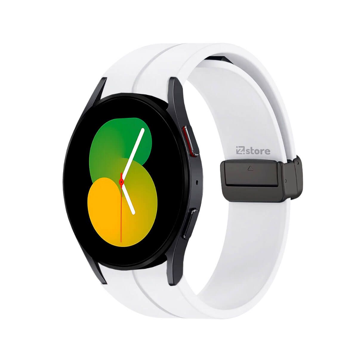 GENERICO - Correa Para Samsung Galaxy Watch 4 y 5 Broche Magnetico Blanco