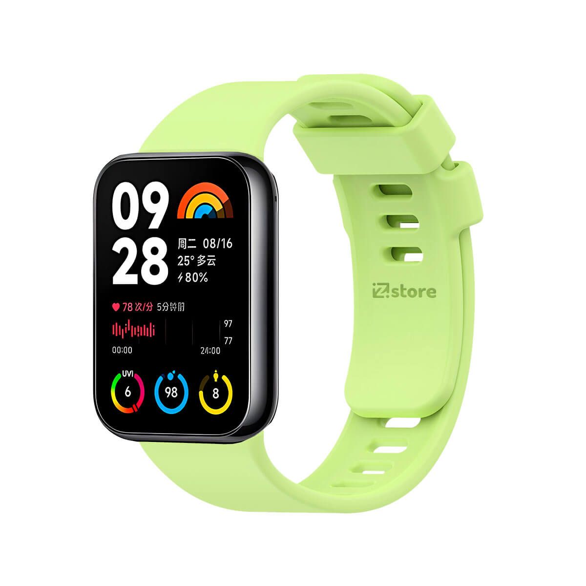 GENERICO - Correa Para Xiaomi Smart Band 8 Pro  Verde Limon