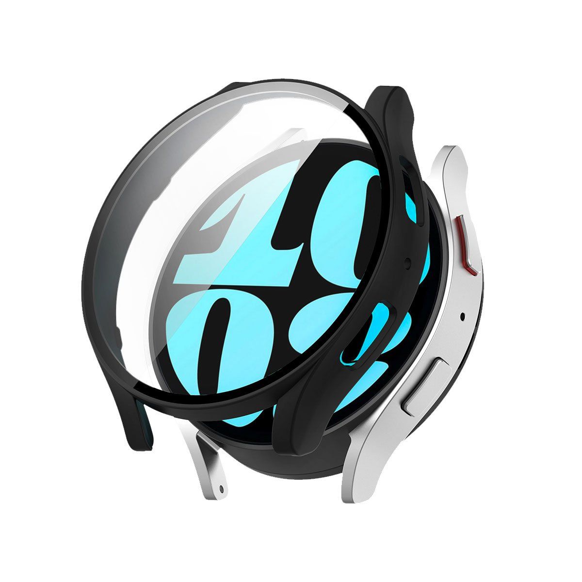 GENERICO - Case con Protector Samsung Galaxy Watch 6 Negro 40MM