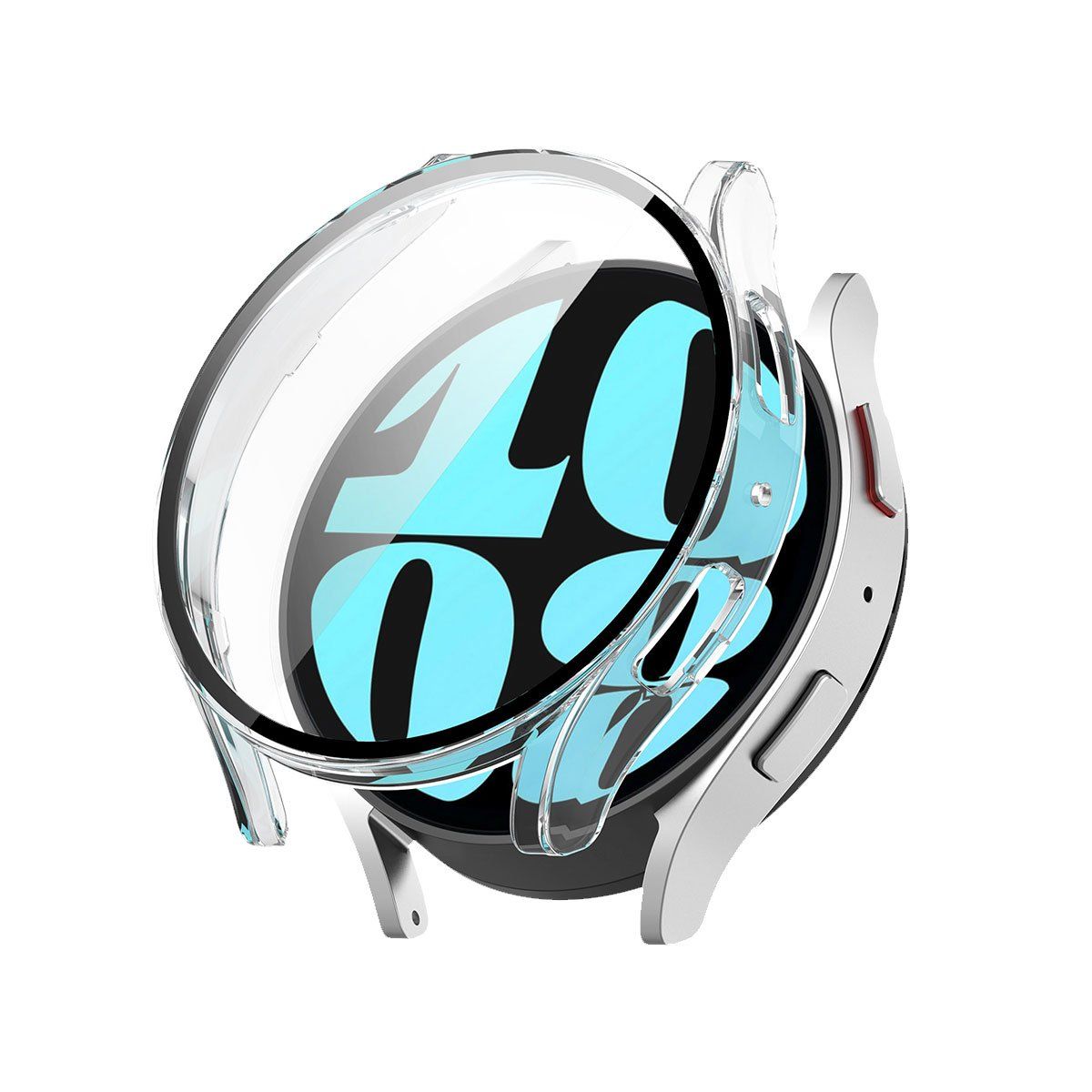 GENERICO - Case con Protector Samsung Galaxy Watch 6 Transparente 40mm