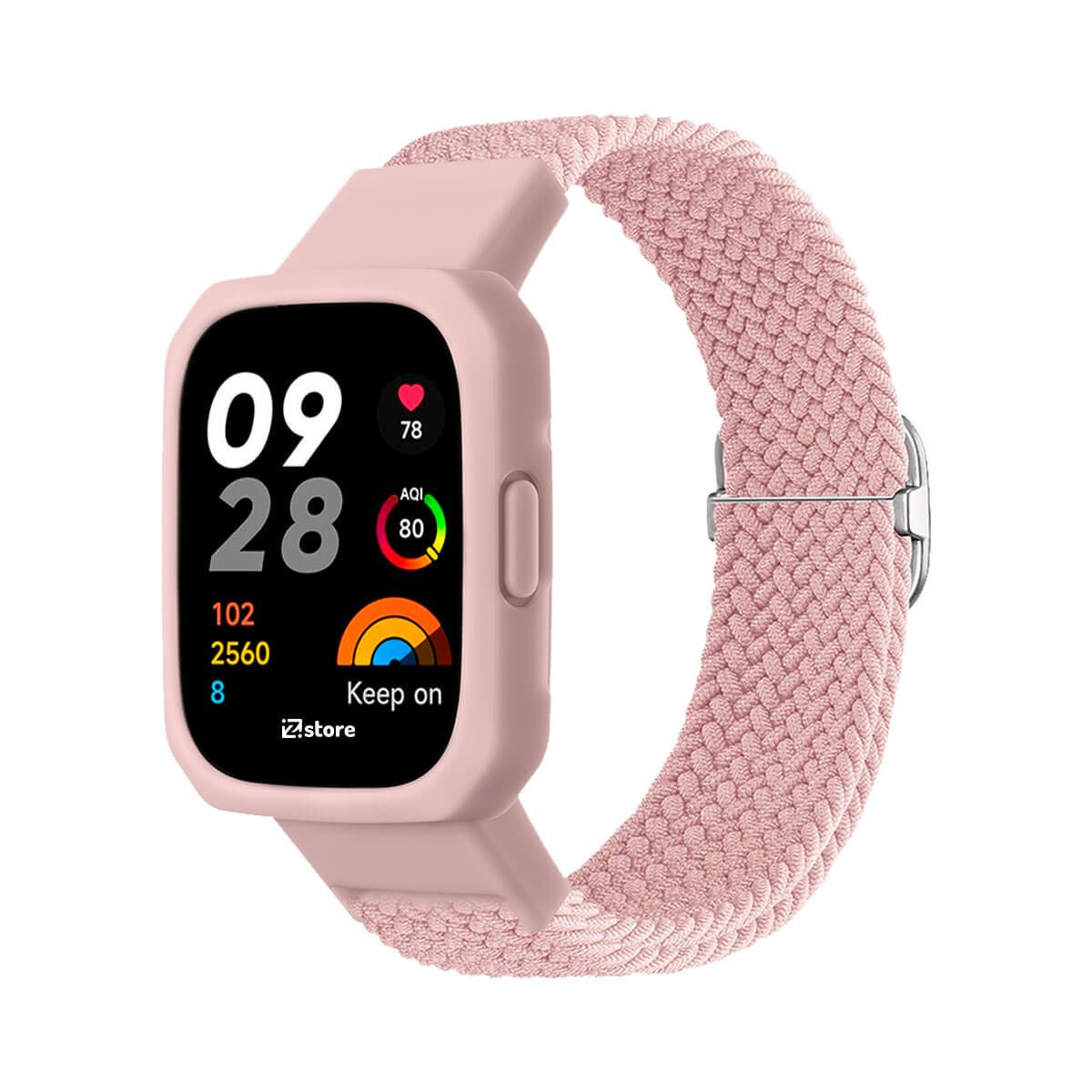 GENERICO - Correa de Nylon Redmi Watch 3 Rosado