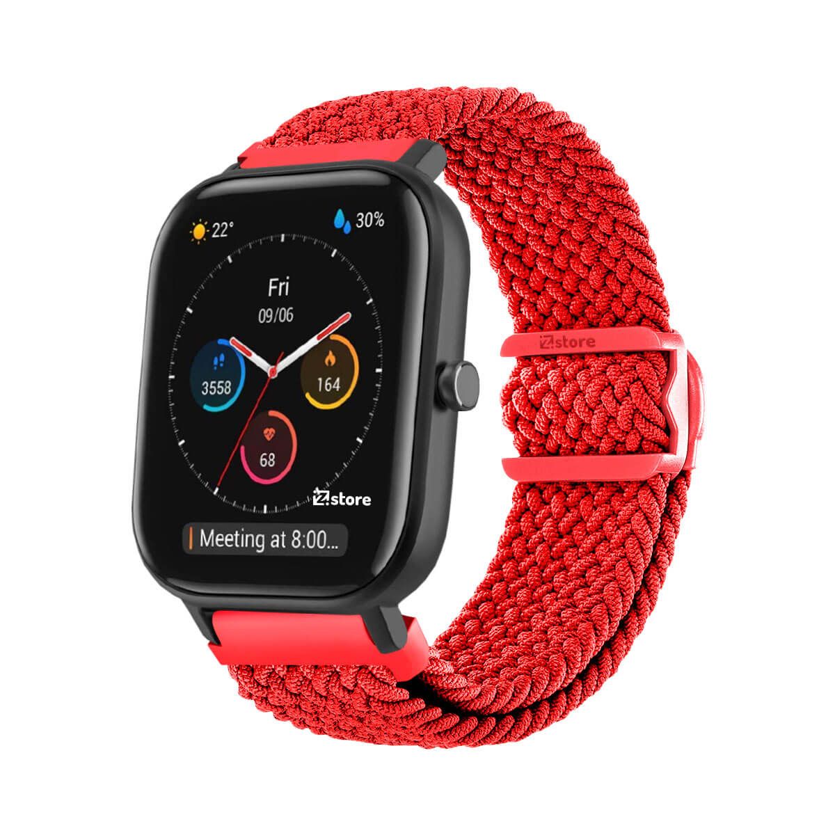 GENERICO - Correa de Nylon Amazfit GTS Rojo