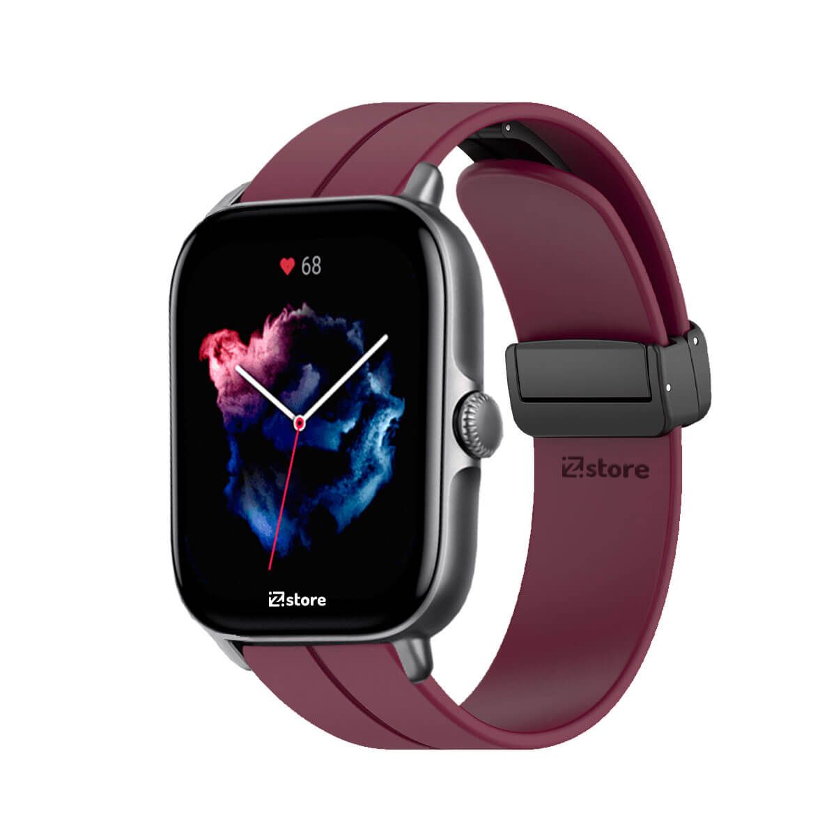 GENERICO - Correa Para Amazfit GTS3 Broche Magnético Vino