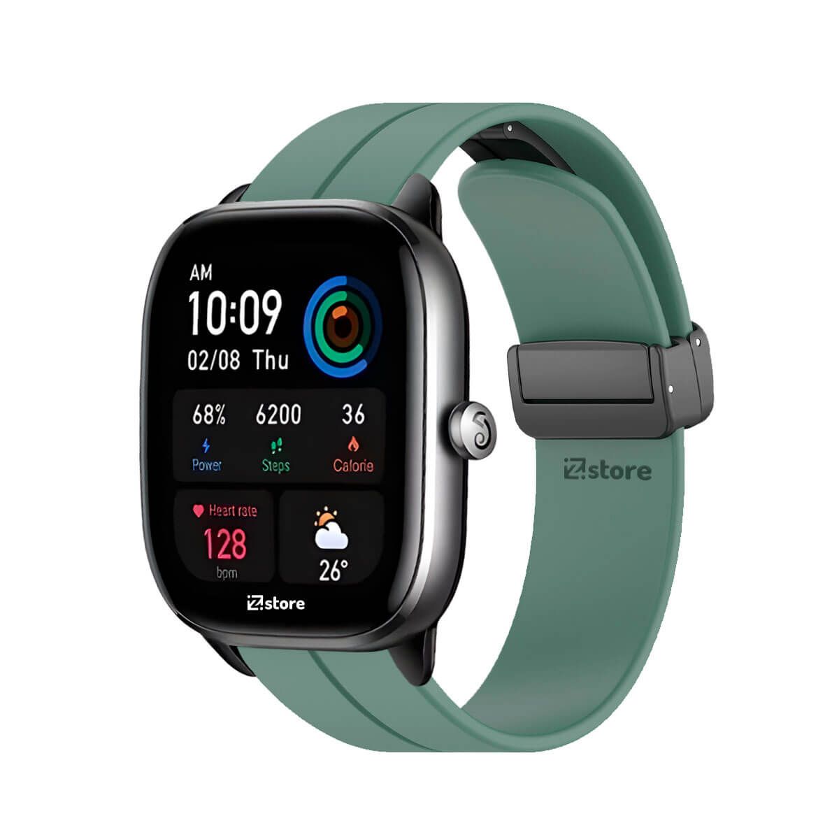 GENERICO - Correa Para Amazfit GTS4 Mini Broche Magnético Verde Pino