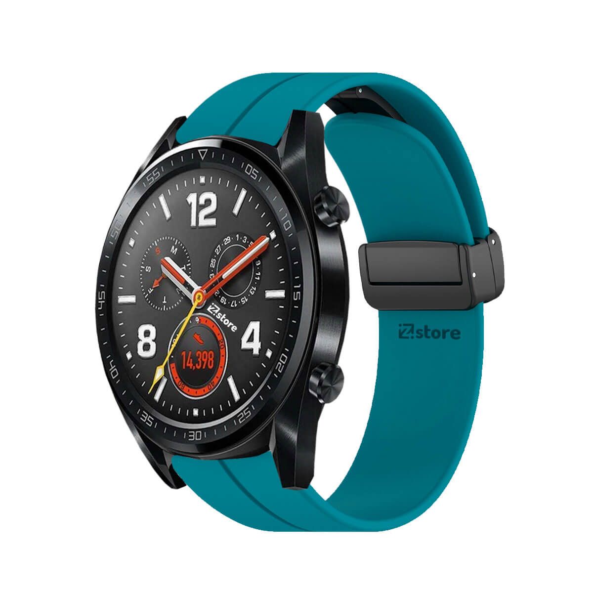 GENERICO - Correa Para Huawei Watch GT Broche Magnético Azul Turquesa