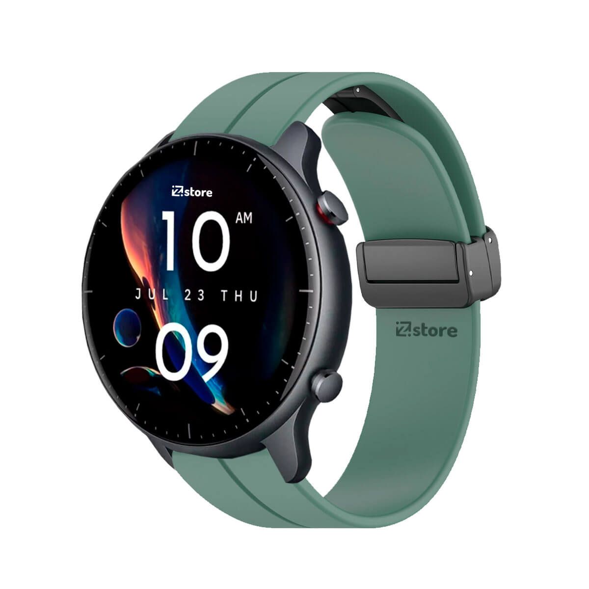 GENERICO - Correa Para Amazfit GTR3 Broche Magnético Verde Pino
