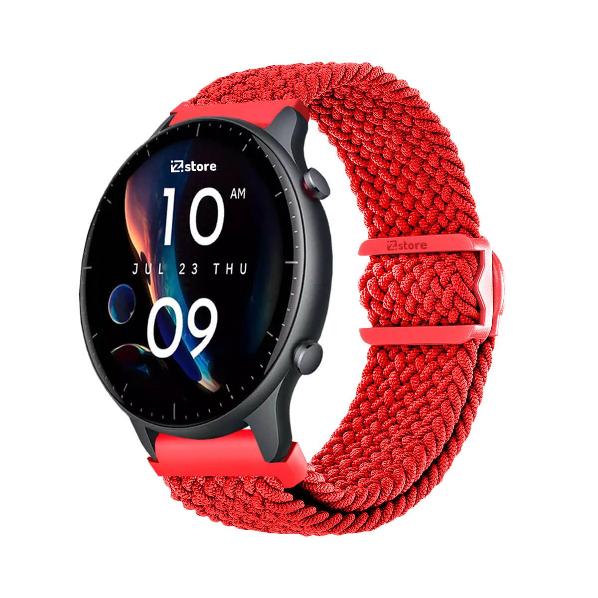 GENERICO - Correa de Nylon Para Amazfit GTR3 Rojo