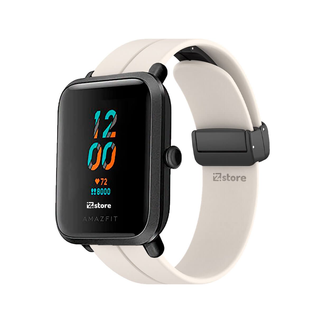 GENERICO - Correa Para Amazfit Bip S Broche Magnético Crema