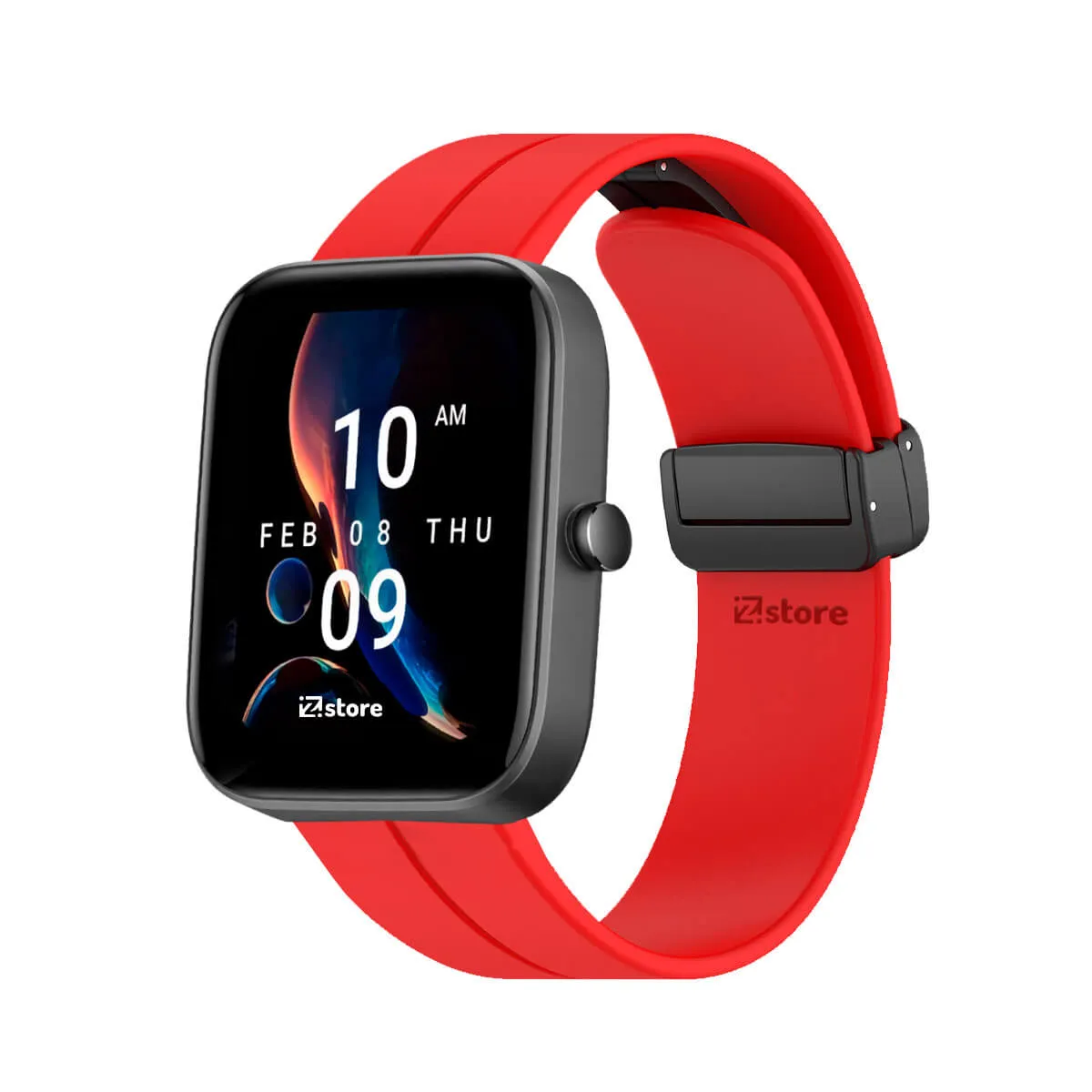GENERICO - Correa Para Amazfit Bip 3Bip 3 Pro Broche Magnético Rojo