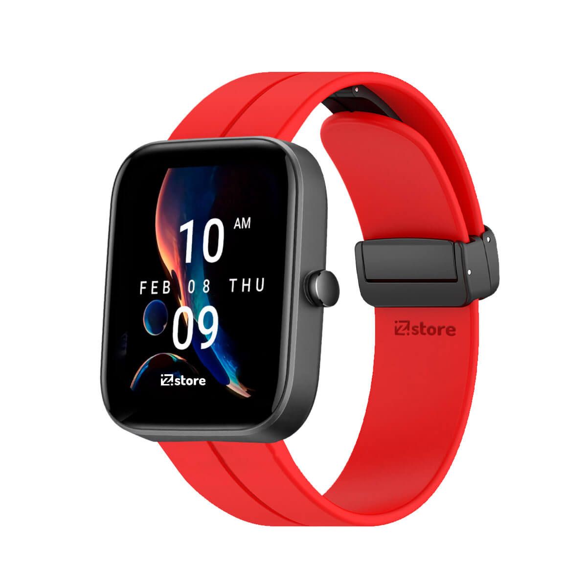 GENERICO - Correa Para Amazfit Bip 3Bip 3 Pro Broche Magnético Rojo