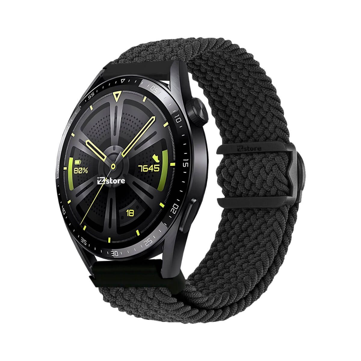 GENERICO - Correa de Nylon Para Huawei Watch GT2 46MM Negro Bicolor