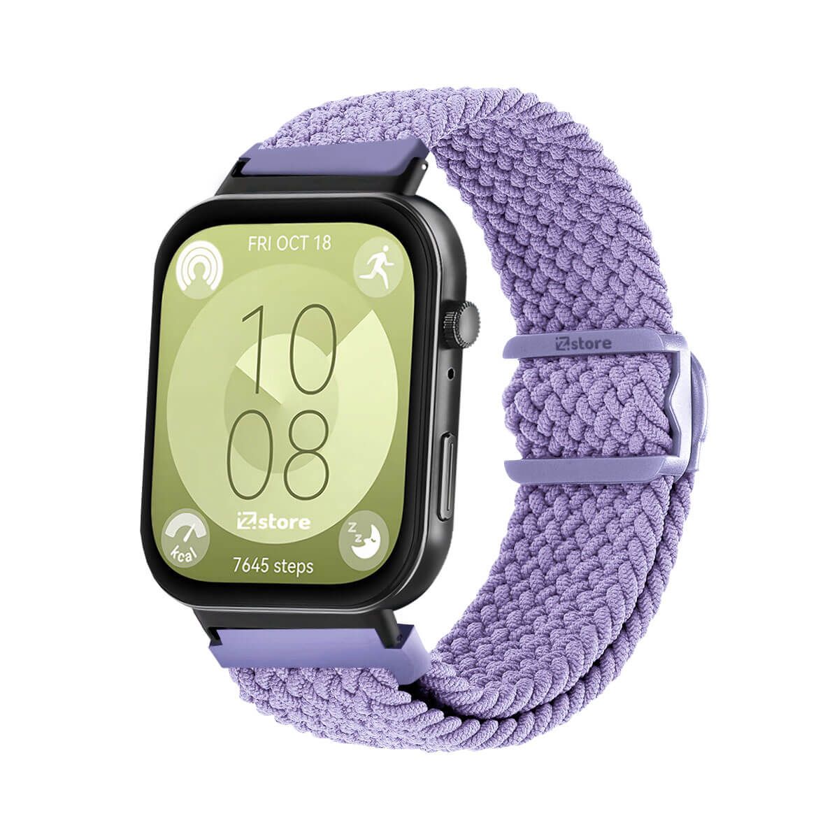 GENERICO - Correa de Nylon Para Huawei Watch Fit 3 Azul Oscuro Black