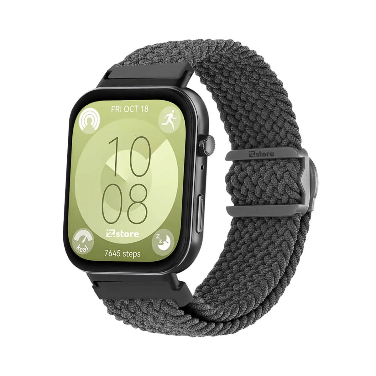 GENERICO - Correa de Nylon Para Huawei Watch Fit 3 Gris Black