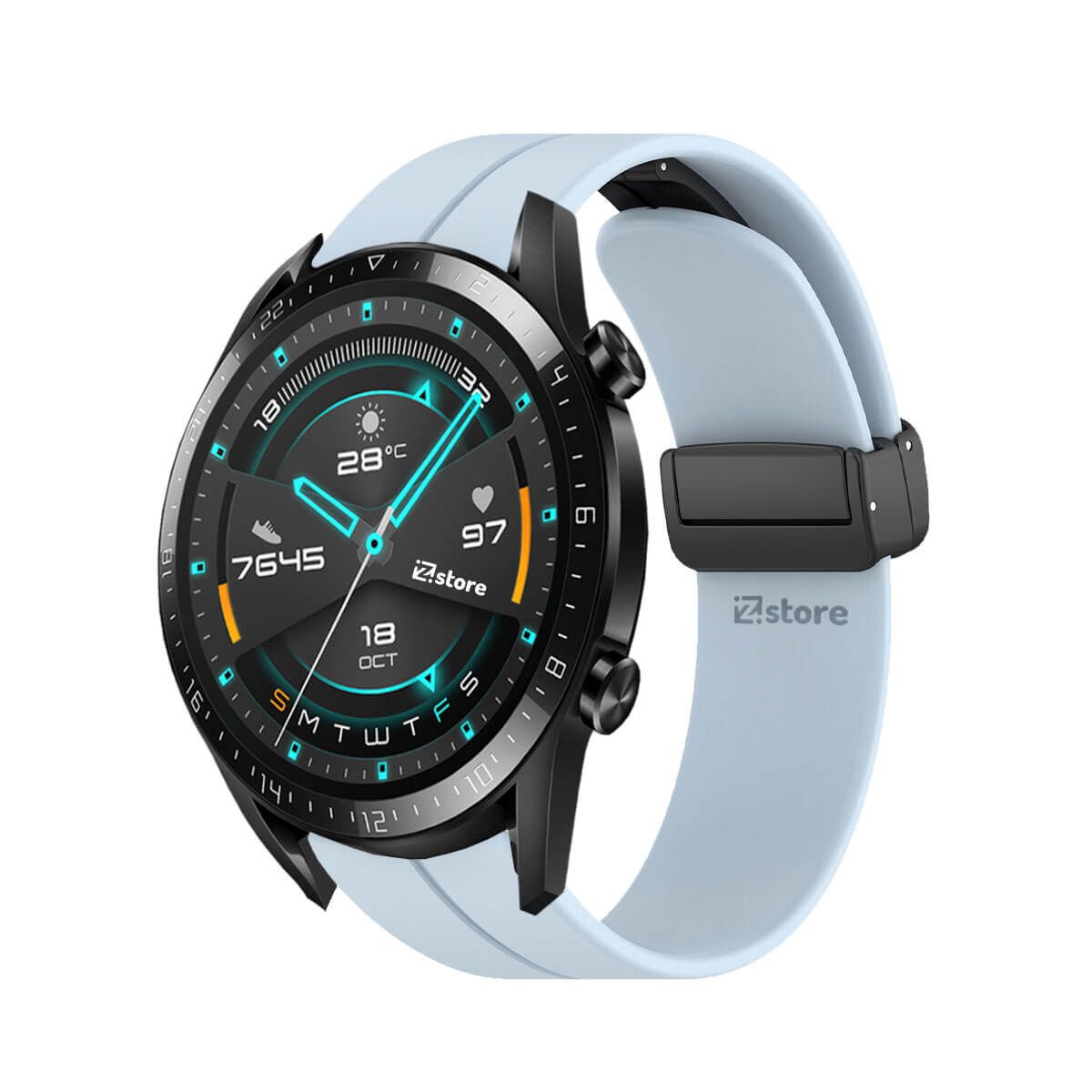 GENERICO - Correa Para Huawei Watch GT2 Broche Magnético Celeste Cielo