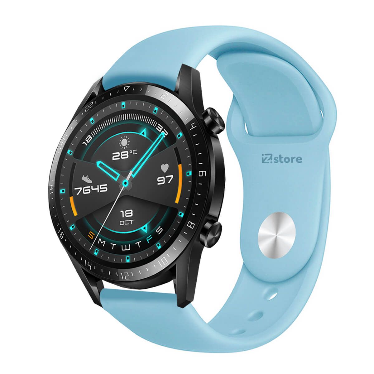 GENERICO - Correa Para Huawei GT2 Broche Celeste Cielo