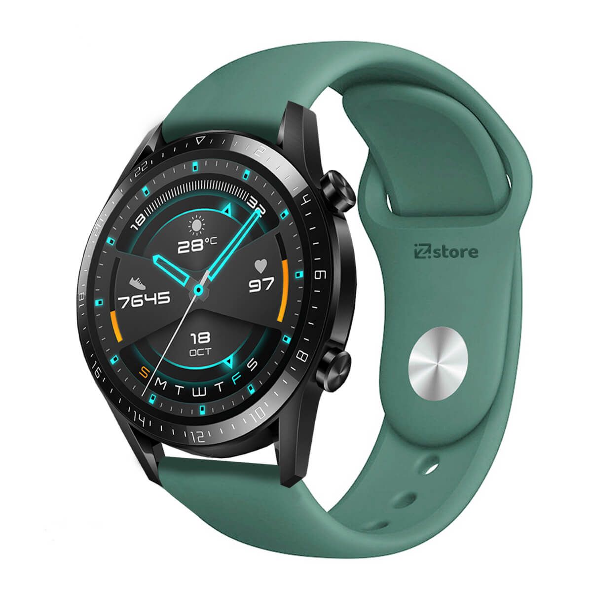 GENERICO - Correa Para Huawei GT2 Broche Verde Pino