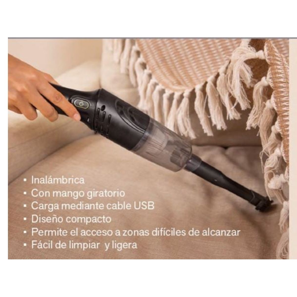 GENERICO - Aspiradora Portatil Recargable