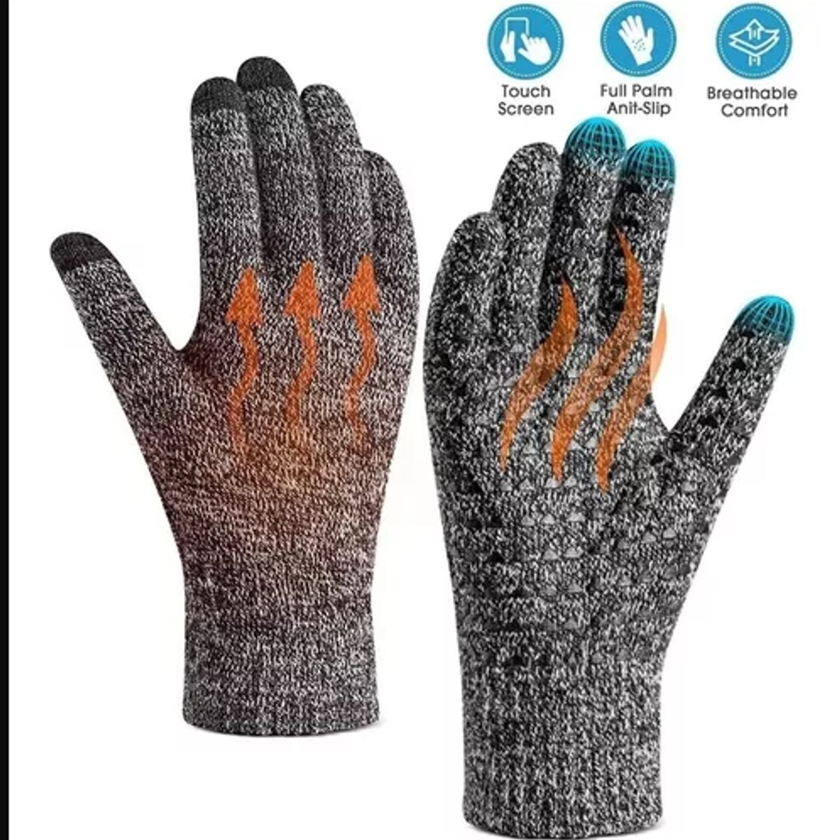 GENERICO - Guantes Lana Touch Táctiles Smartphone y Tablet Colores