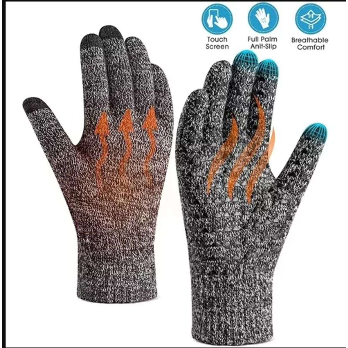GENERICO - Guantes Lana Touch Táctiles Smartphone y Tablet Colores
