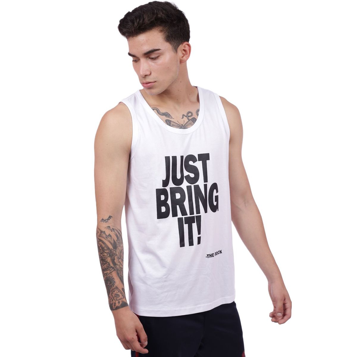 M MUSCLE MUSEUM - Bividi Deportivo Color Blanco Just Bring it para Hombre