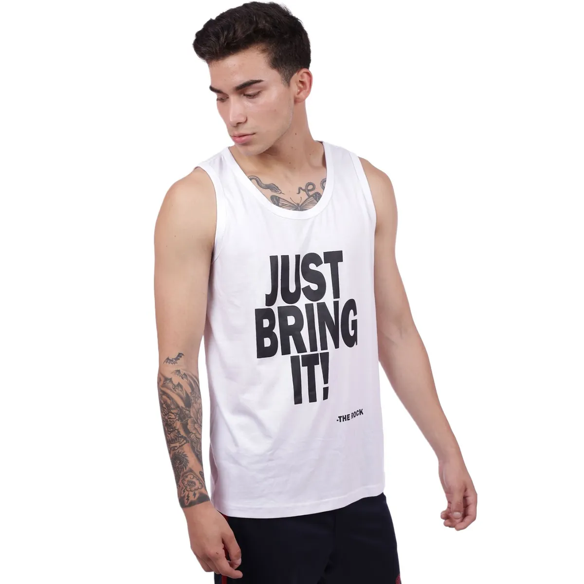 M MUSCLE MUSEUM - Bividi Deportivo Color Blanco Just Bring it para Hombre