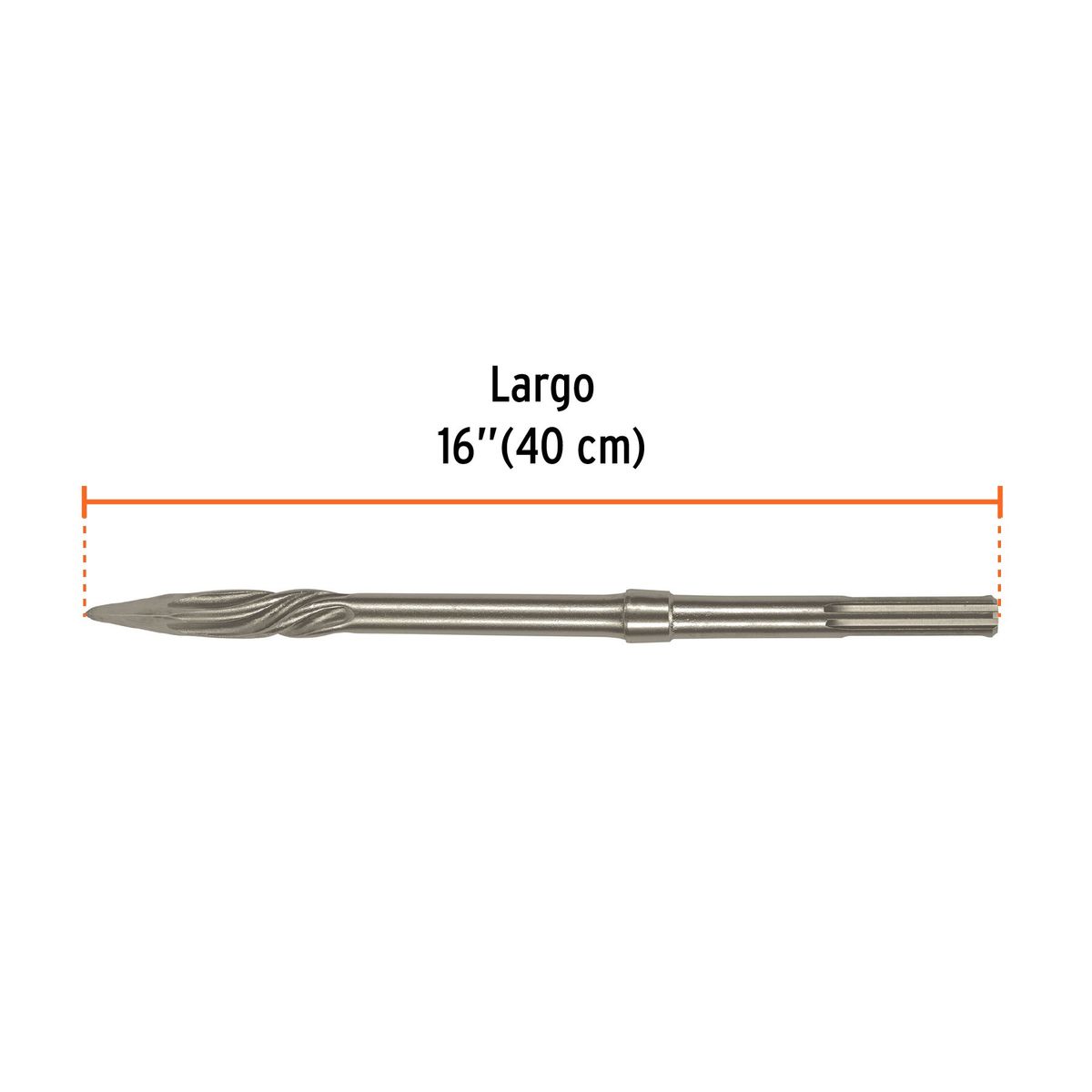 TRUPER - Cincel Punta SDS Max para Concreto Rotomartillo 101236 Truper