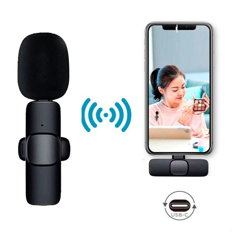 GENERICO - MICROFONO INALAMBRICO SOLAPERO PERCHERO CELULAR IPHONE