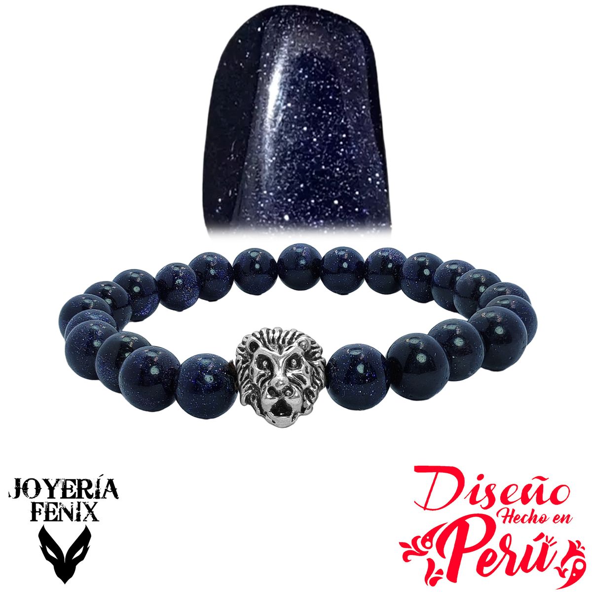 JOYERIA FENIX - Pulsera Piedra Natural León - Joyería Fenix