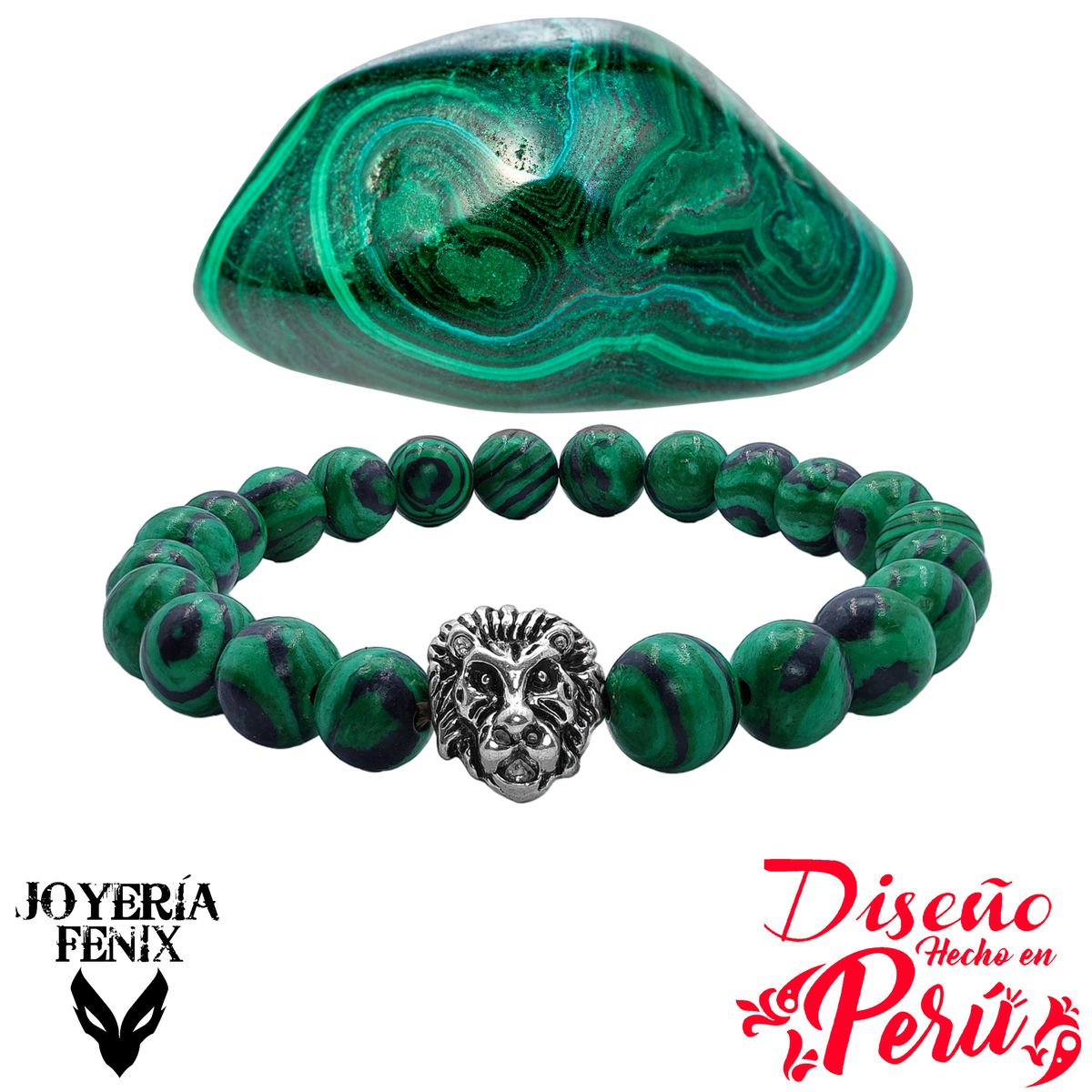 JOYERIA FENIX - Pulsera Piedra Natural León - Joyería Fenix