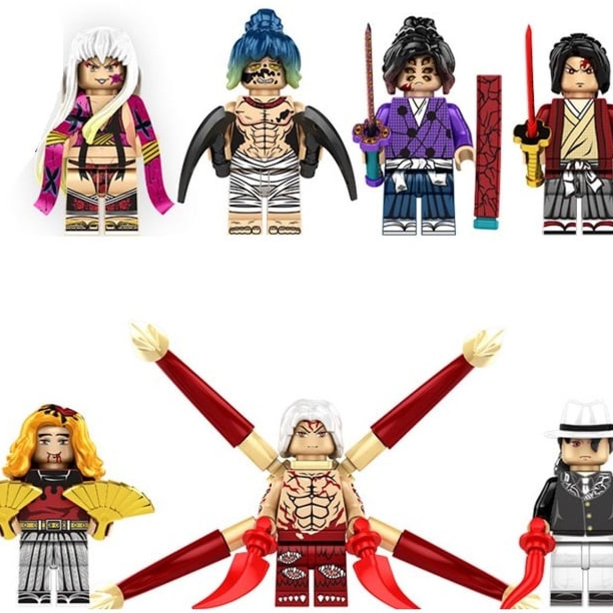 GENERICO - Serie Demon Slayer Lego Mini Figura Colección