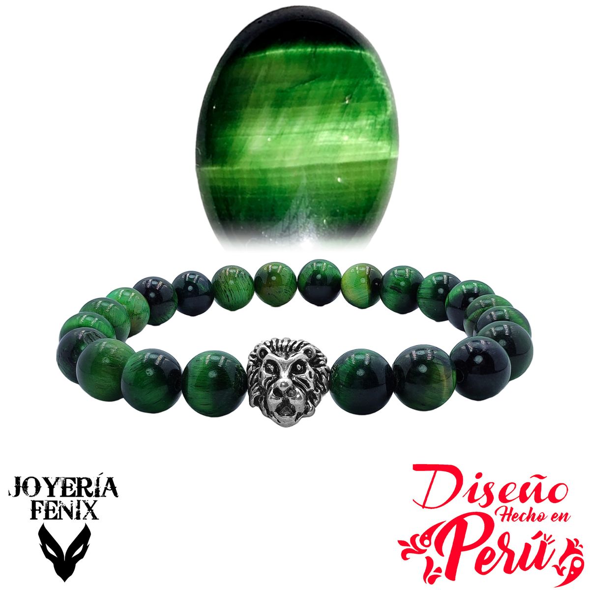 JOYERIA FENIX - Pulsera Piedra Natural León - Joyería Fenix
