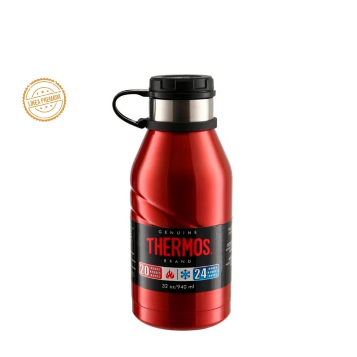 THERMOS - THERMO 940ML DE ACERO(ELEMNT) ROJO 24 HORAS.