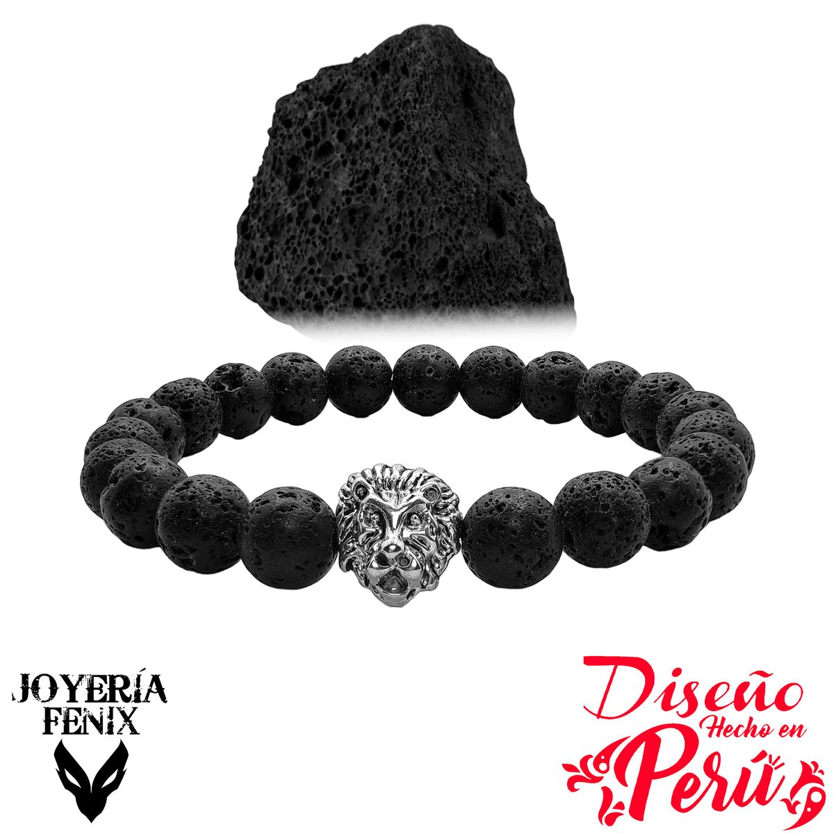 JOYERIA FENIX - Pulsera Piedra Natural León - Joyería Fenix