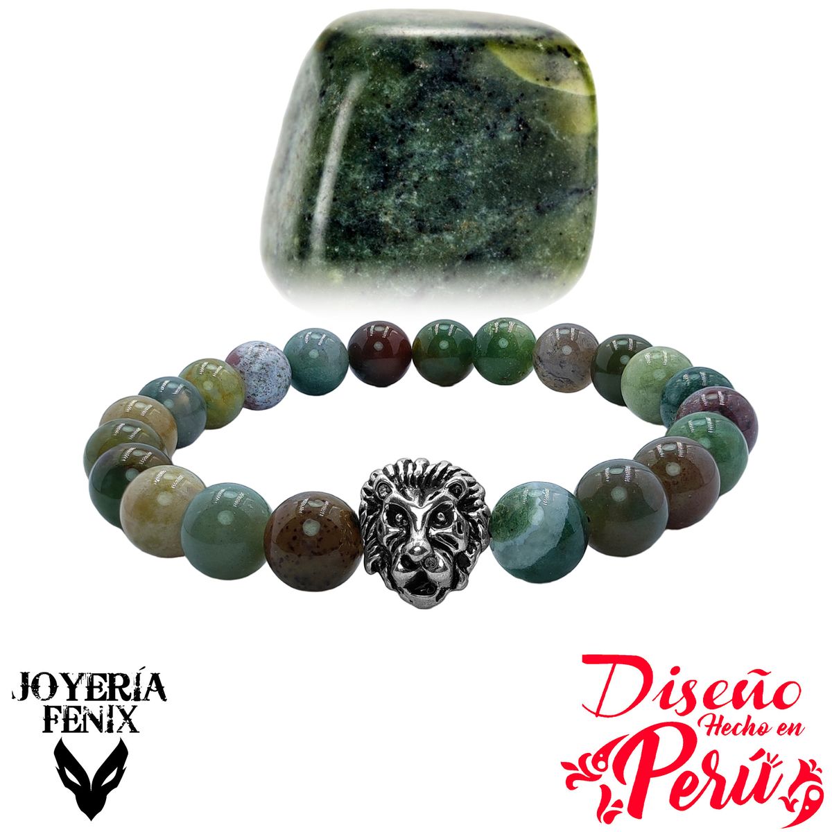 JOYERIA FENIX - Pulsera Piedra Natural León - Joyería Fenix