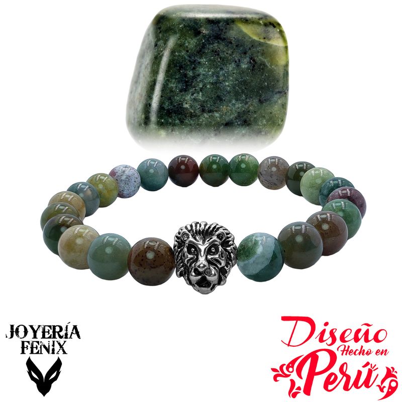JOYERIA FENIX - Pulsera Piedra Natural León - Joyería Fenix
