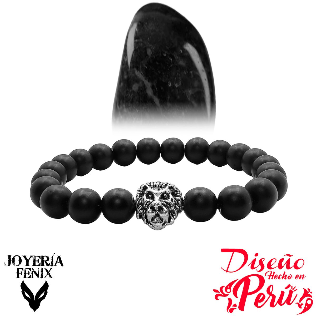 JOYERIA FENIX - Pulsera Piedra Natural León - Joyería Fenix