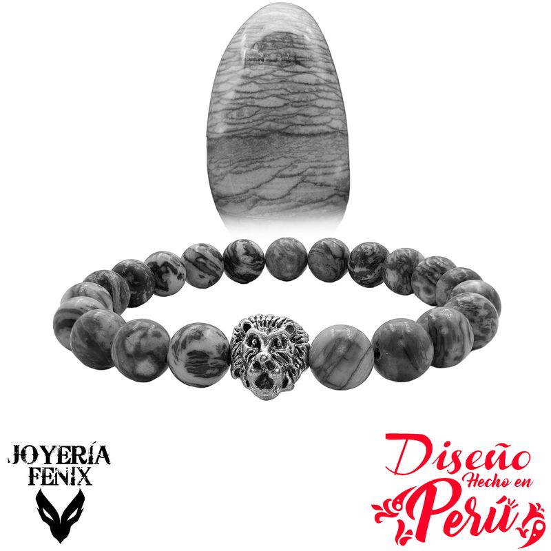 JOYERIA FENIX - Pulsera Piedra Natural León - Joyería Fenix