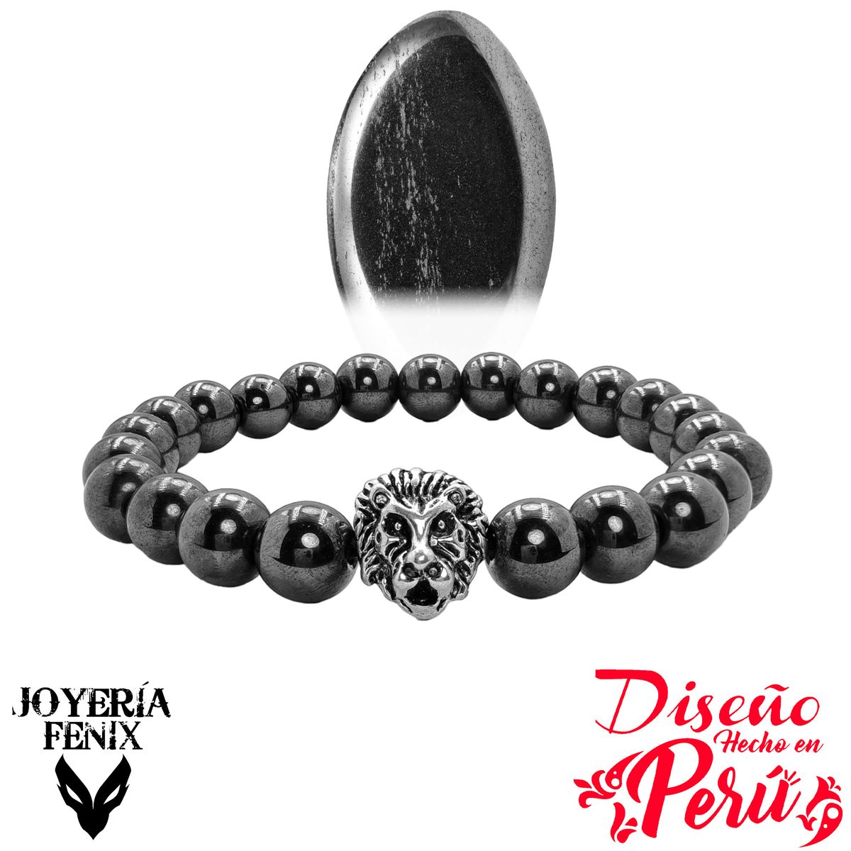 JOYERIA FENIX - Pulsera Piedra Natural León - Joyería Fenix