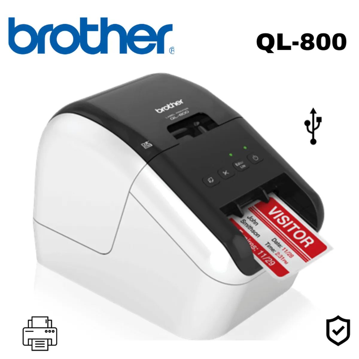 BROTHER - Impresora De Etiqueta Brother QL-800 USB Termico