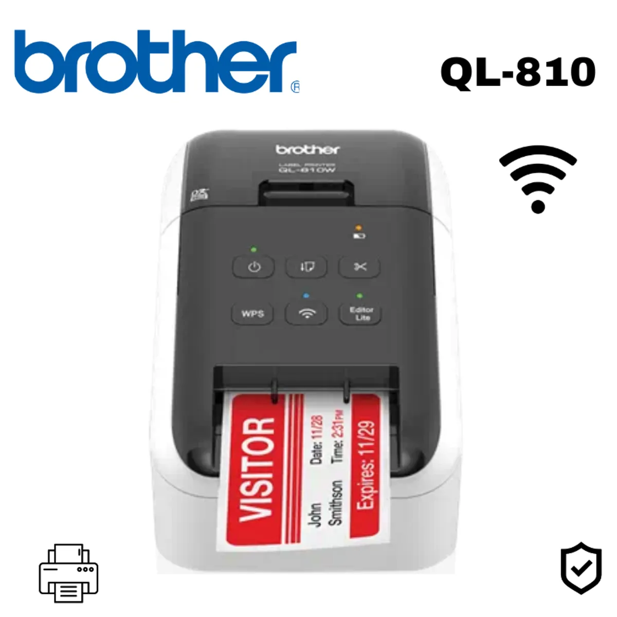 BROTHER - Impresora De Etiqueta Brother QL-810 Wifi Inalambrico