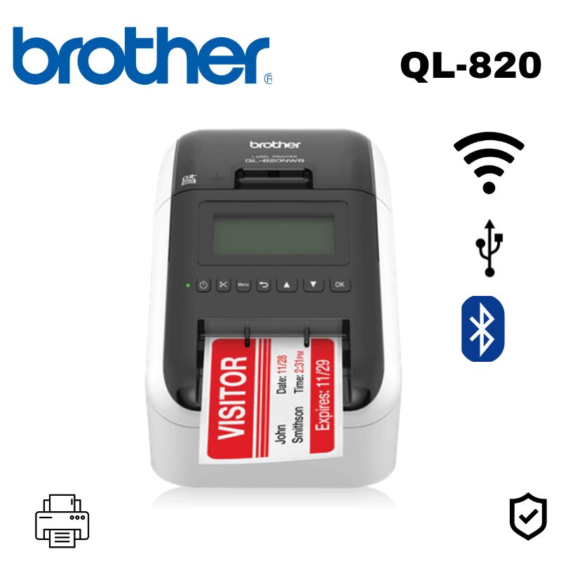 BROTHER - Impresora De Etiqueta QL-820 Brother Wifi Bluetooth Termico