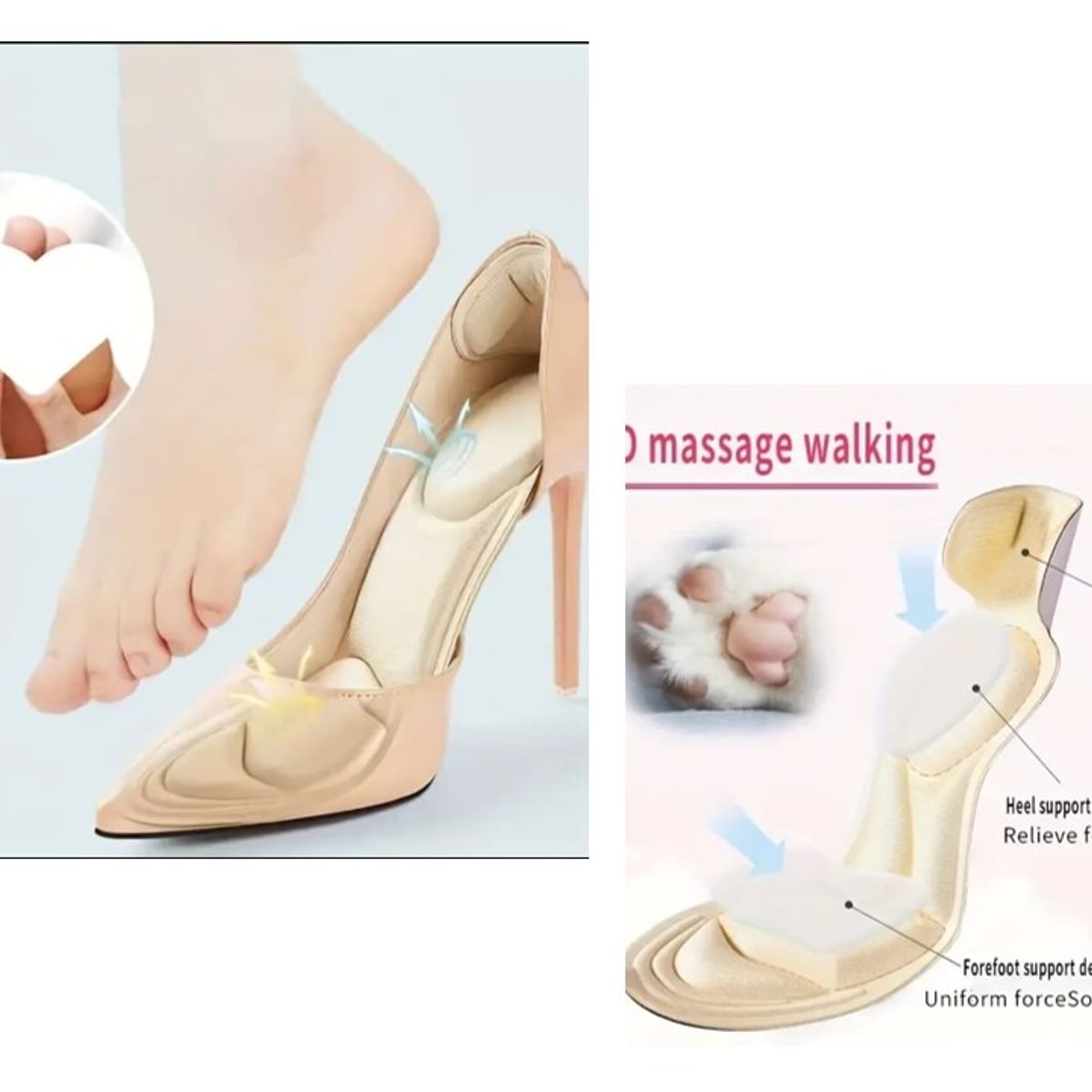 GENERICO - PLANTILLAS ANATOMICAS RECORTABLES MUJER CALZADO TACO