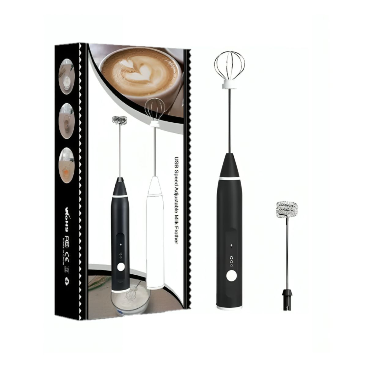 GENERICO - Mini batidora eléctrica para café - inalámbrica eléctrica con USB