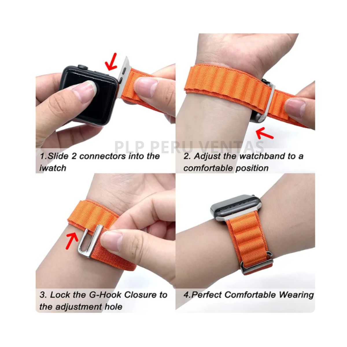 GENERICO - Correa Alpine para Smartwatch y Apple Watch Rosa